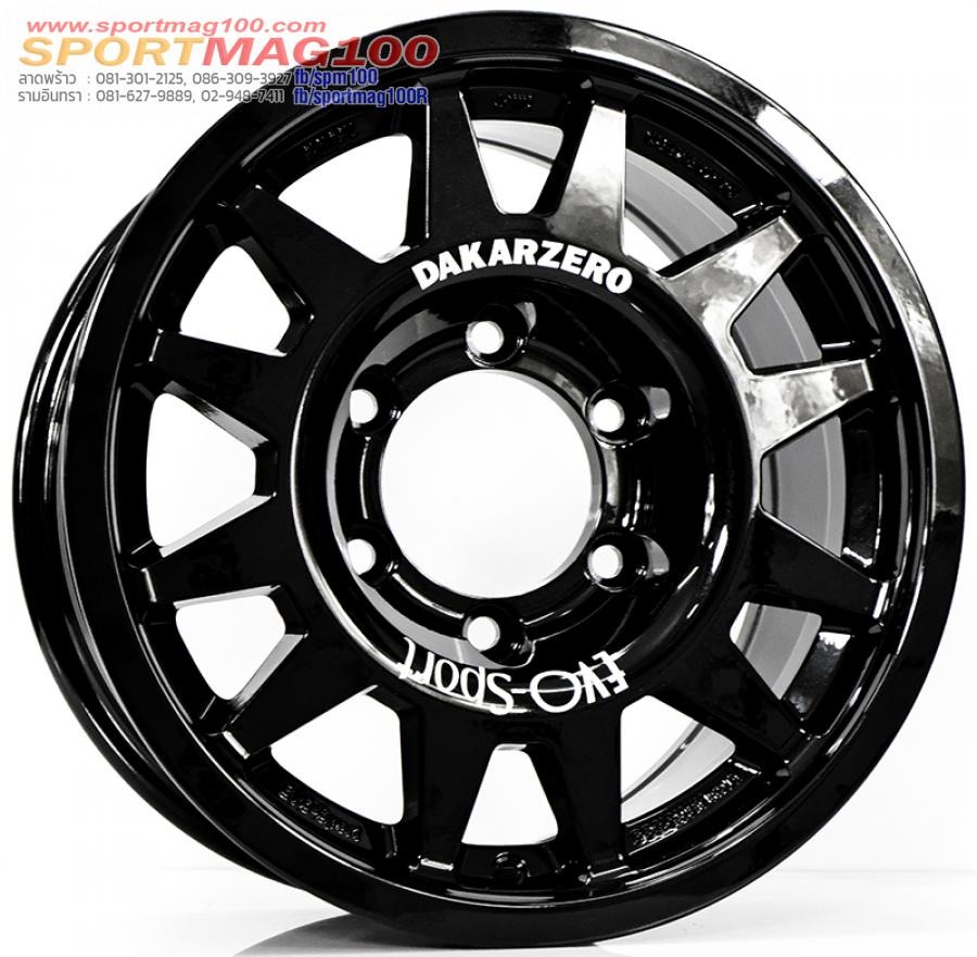 ล้อแม็ก Evo Cross ขอบ 15 กว้าง 7.5นิ้ว 6รู139.7 Offset15 สีดำเงา