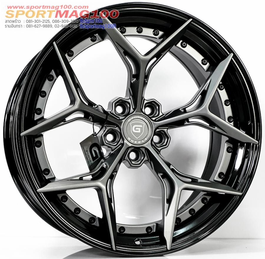 ล้อแม็ก G-Forged GF15 FlowForming ขอบ 20 กว้าง F8.5 R10นิ้ว 5รู112/114.3 Offset32-40 สีTitaniumGreyMatt