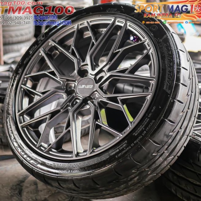 ล้อแม็กมือสอง Lenso JAV Ventus 4รู100 สีเทา 7-17นิ้ว (รามอินทรา)