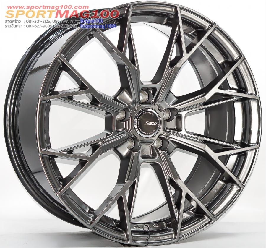 ล้อแม็ก SSW S389 ขอบ 18นิ้ว กว้าง 8.5นิ้ว 5รู108 Offset38 ไฮเปอร์แบล็ค