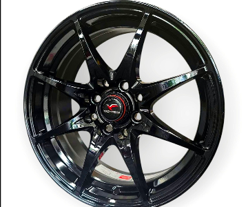 ล้อแม็กเบาใหม่ Yachiyoda Lw01 4รู100/114 ET38 ดำแวว กว้าง6.5 ขอบ15นิ้ว 