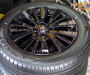 ล้อป้ายแดง Honda City ขอบ16นิ้ว 4รู100 สีดำเงา (รามอินทรา)