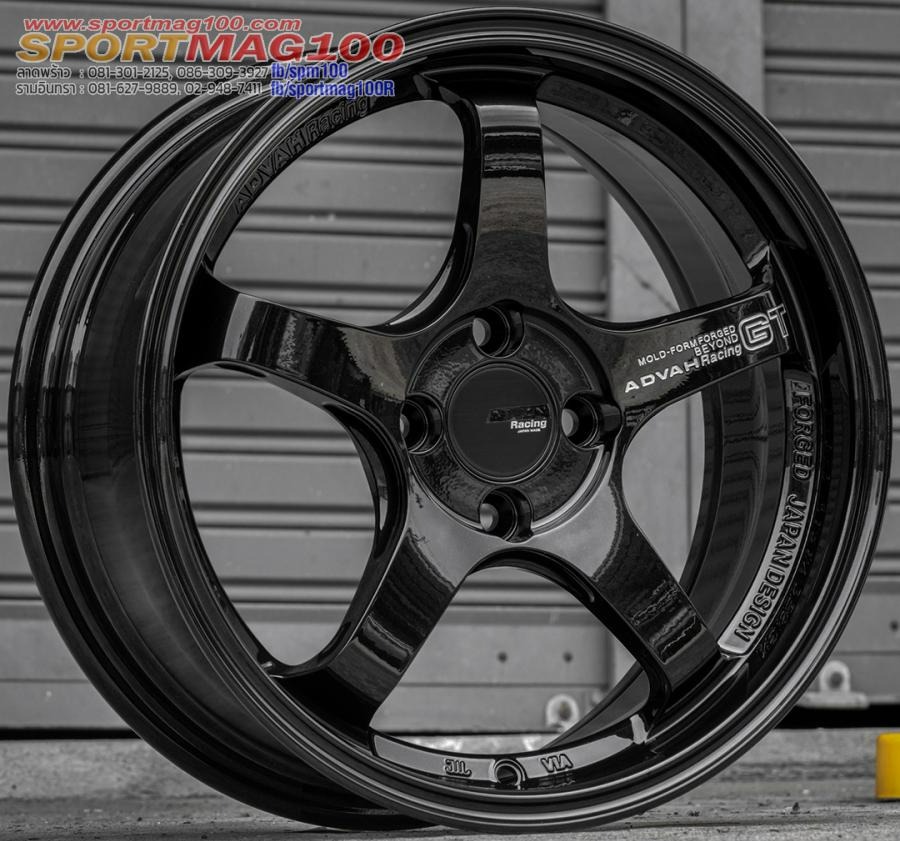 ล้อแม็ก INSPI Advan GT FlowForming ขอบ16นิ้ว กว้าง7นิ้ว 4รู100 Offset35 สีดำเงา