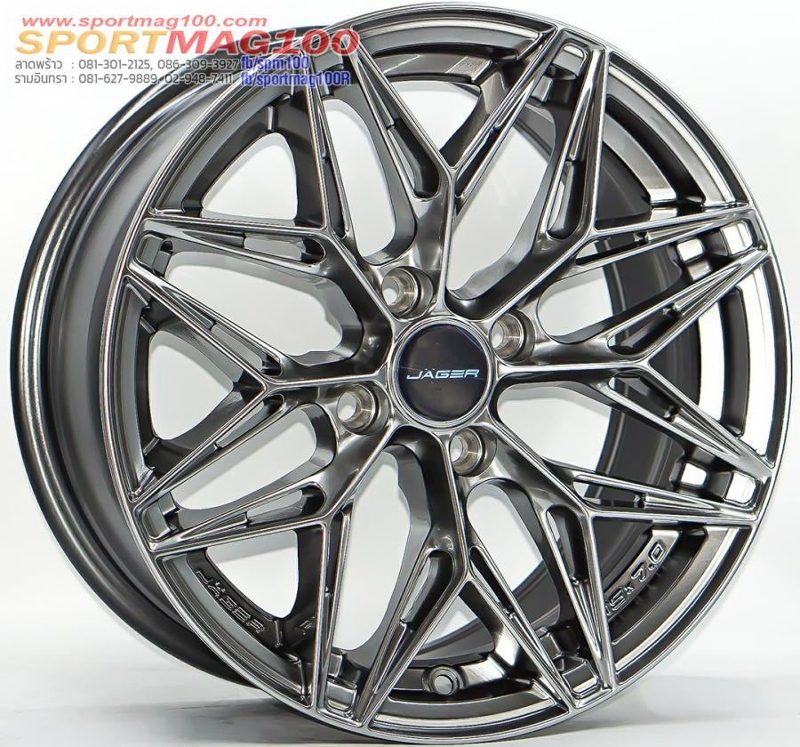 ล้อแม็กใหม่ Lenso Jager Buck JPB ขอบ17นิ้ว กว้าง7นิ้ว 4รู100 Offset35 สีไฮเปอร์แบล็ค