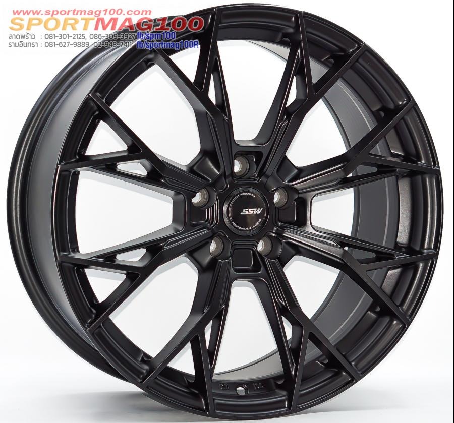 ล้อแม็ก SSW S389 ขอบ 17นิ้ว กว้าง 8นิ้ว 5รู114.3 Offset38 ดำด้าน