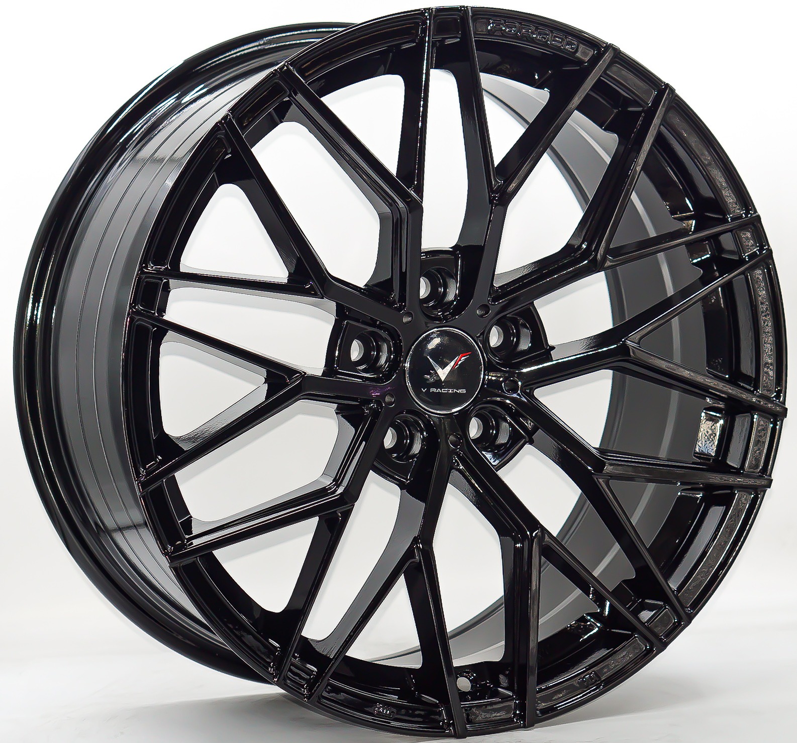 ล้อแม็ก Flowforming HR688 5รู114/112 ET35 ดำแวว กว้าง8.5 ขอบ18นิ้ว 