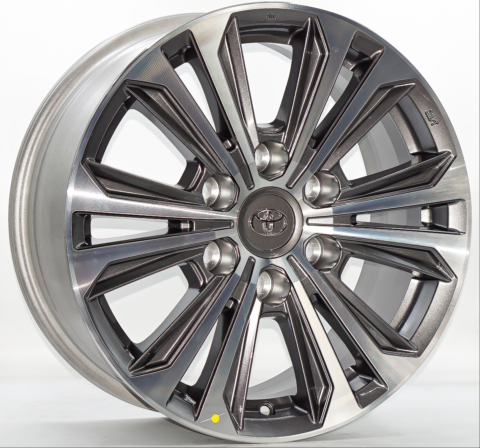 ล้อแม็กใหม่ Yachiyoda Hilux ขอบ17นิ้ว กว้าง7.5นิ้ว 6รู139.7 Offset30 สีเทาหน้าเงา