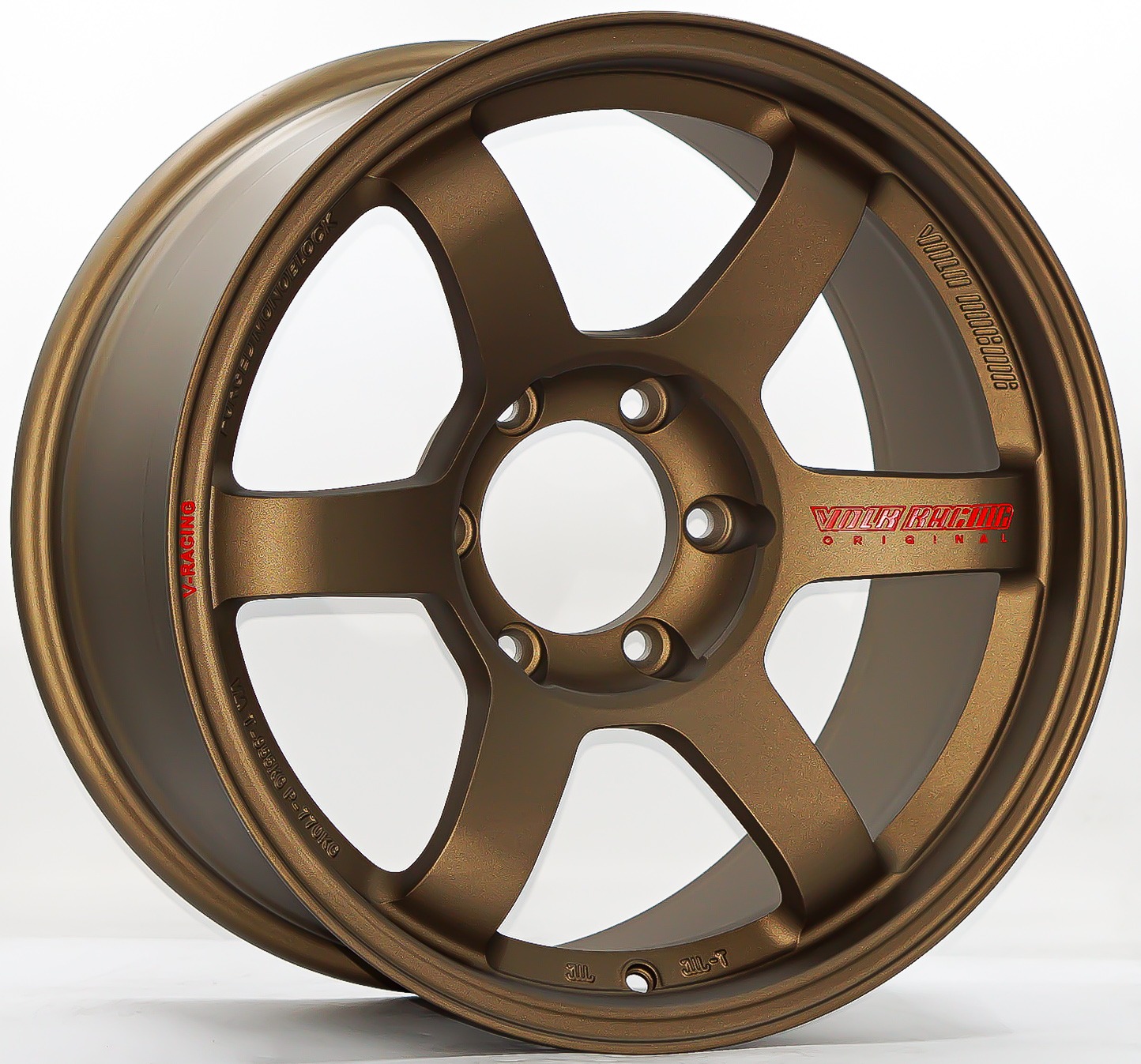 ล้อแม็กใหม่ Flowforming HR TE37 ขอบ18นิ้ว กว้าง9นิ้ว 6รู139.7 Offset0 สีทองแดง