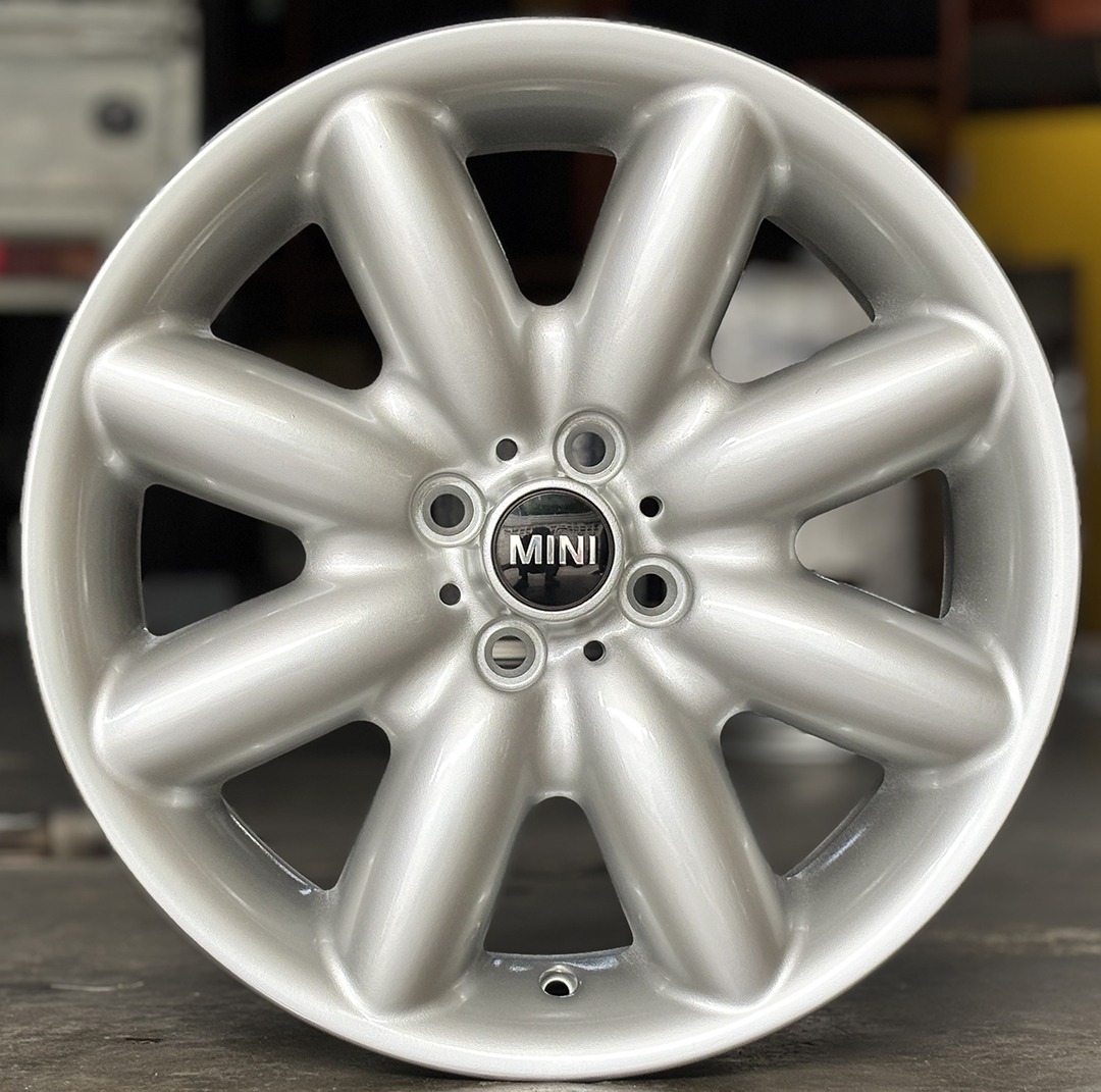ล้อแม็กมือสองแท้ MINI COOPER ขอบ17นิ้ว กว้าง7นิ้ว 4รู100 Offset48 สีซิลเวอร์(ลาดพร้าว)