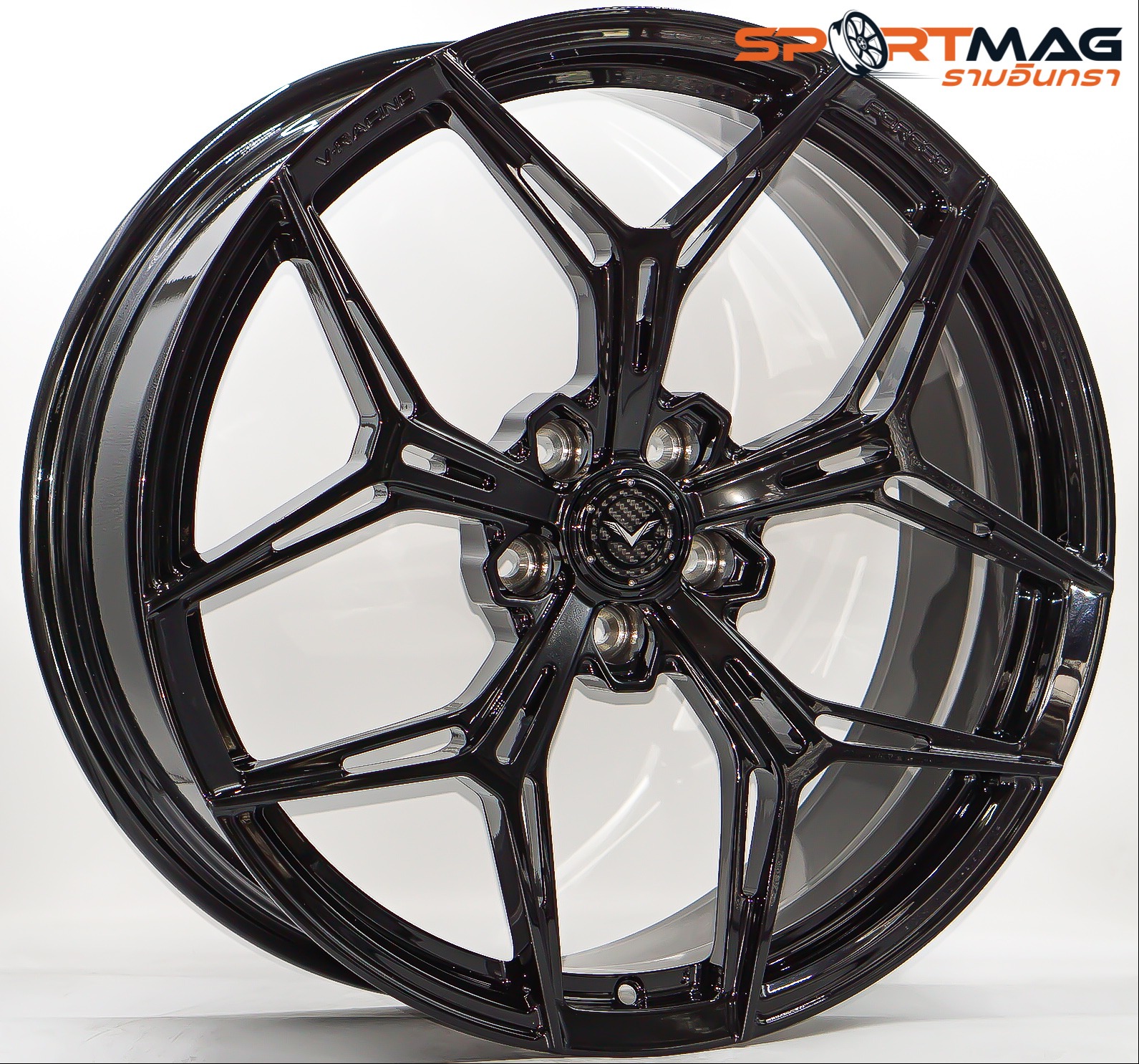 ล้อ V-Racing Forged VRF502  ขอบ20นิ้ว กว้าง8.5นิ้ว5รู114.3/112 Offset35 สีดำเงา