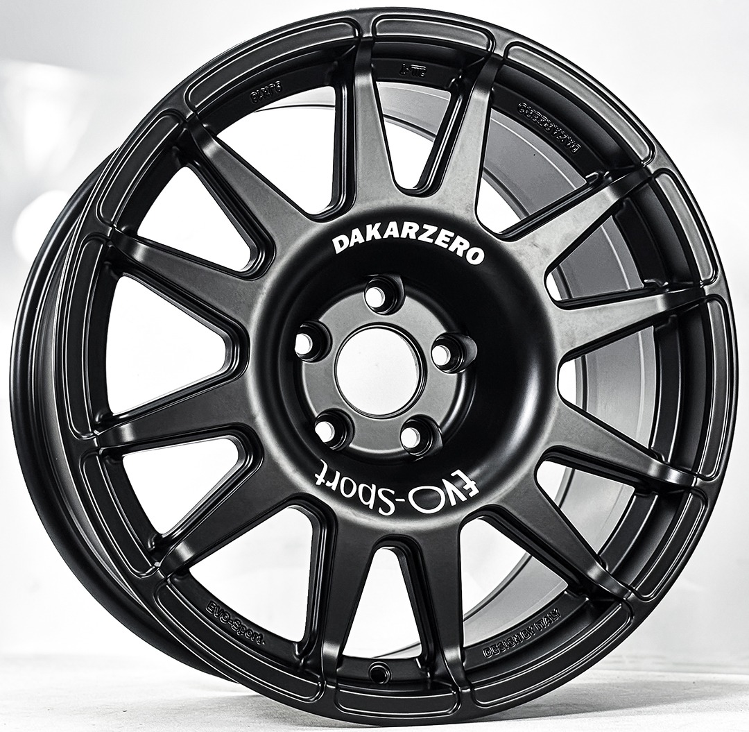 ล้อแม็ก New Evo Cross ขอบ18นิ้ว กว้าง9นิ้ว 5รู114.3 Offset9 สีดำด้าน