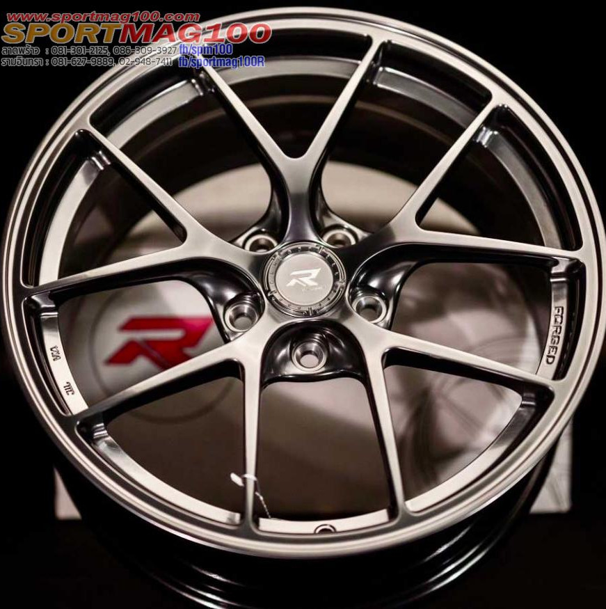ล้อแม็ก Forged RF1 ขอบ18นิ้ว 5รู114 ET35 ไฮเปอร์แบล็ค กว้าง 8.5นิ้ว 