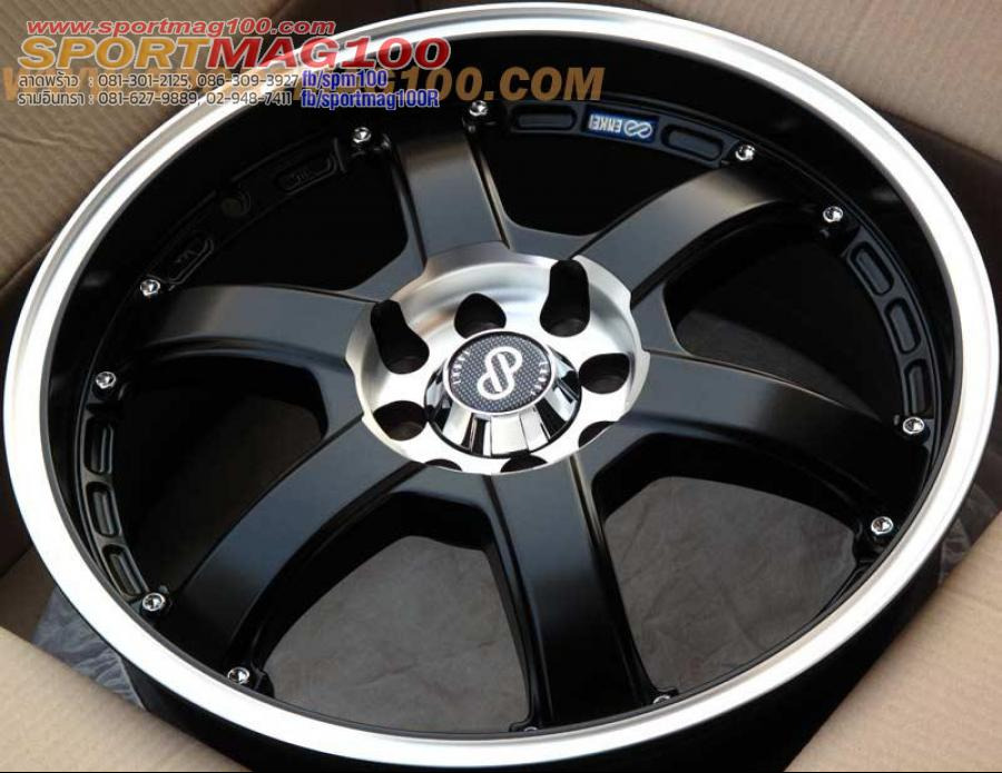 ล้อแม็กใหม่ Enkei PKR 4รู100/114 ET42 ดำด้าน 7.5-18นิ้ว