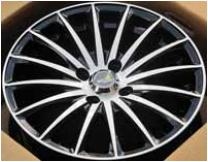 สินค้าใหม่ : แม็กซ์ใหม่ Mic Racing393 สีพิเศษดำหน้าขาว 4รู 15นิ้ว