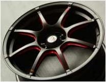 สินค้าใหม่ : แม็กซ์ใหม่เบาที่สุด Advanti Mk537 ดำคลิบแดง 15นิ้ว