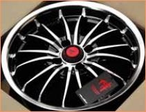 สินค้าใหม่ : แม็กซ์ Lenso Sc09 รุ่นพิเศษดำเงา 4รู100-15นิ้ว