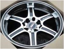 สินค้าใหม่ : แม็กซ์ใหม่ Auto Series108 สีดำหน้าเงา 4รู 15นิ้ว
