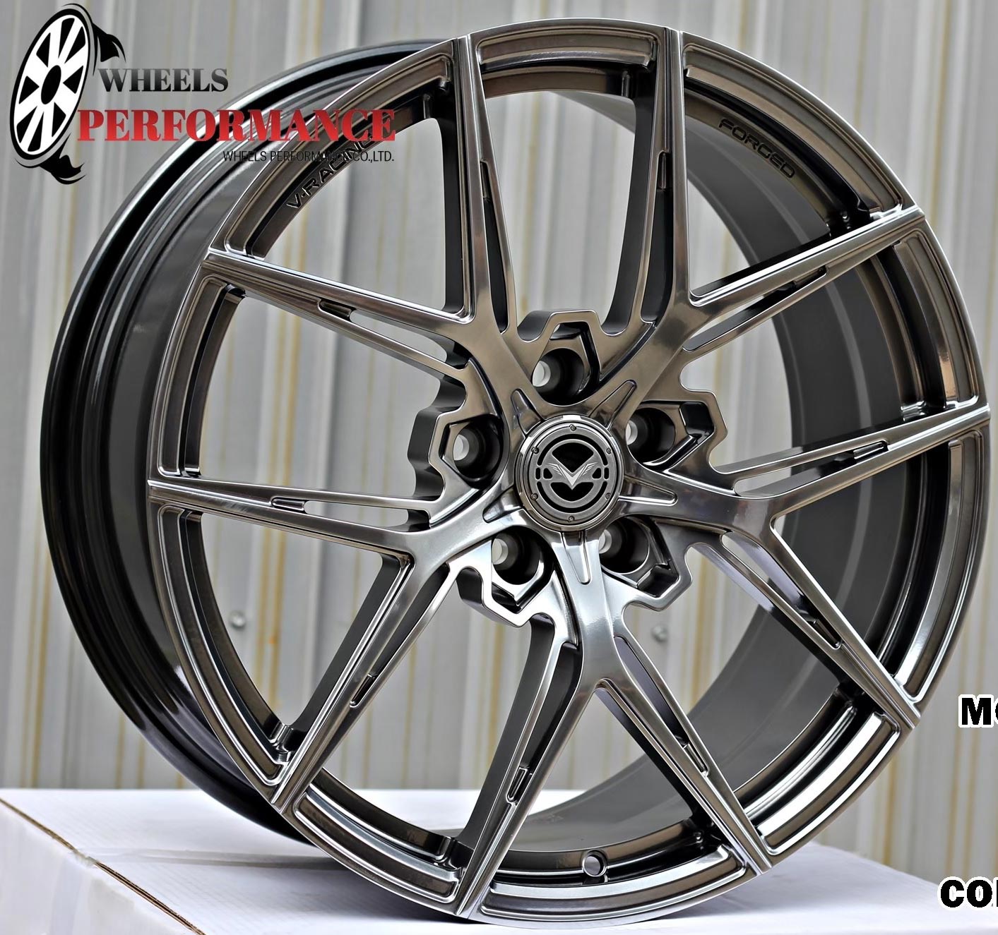 ล้อแม็ก ล้อแม็ก Forged V-Racing VRF503 5รู114/112 ET35 ไฮเปอร์แบล็ค กว้าง8.5 ขอบ19นิ้ว