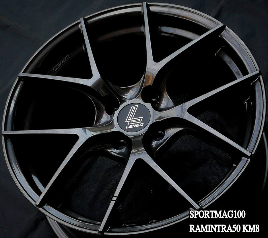 ล้อแม็ก แม็กซ์ใหม่ Lenso JagerDyna JAD 4รู100 ET35 ไฮเปอร์ดาร์ค 7.5-17นิ้ว 