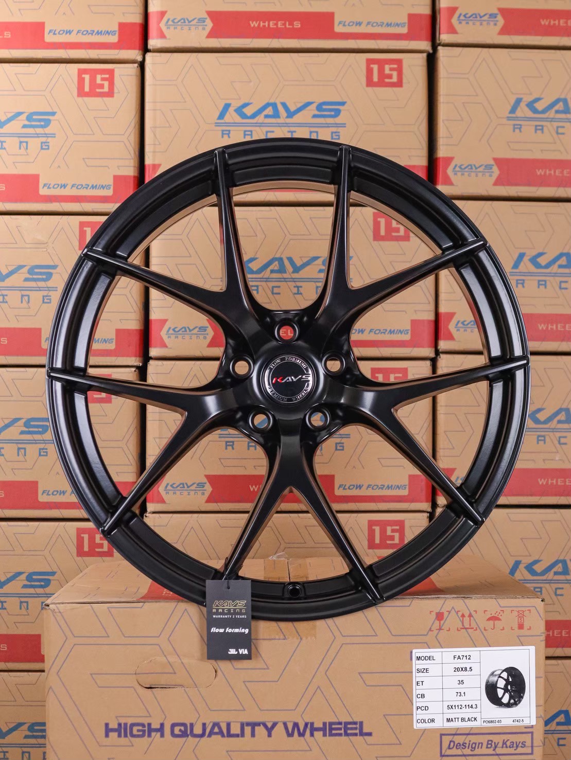 ล้อแม็ก FIR 5รู112/114 ET35 ดำด้าน กว้าง8.5 ขอบ20นิ้ว ล้อแม็ก FIR 5รู112/114 ET35 ดำด้าน กว้าง8.5 ขอบ20นิ้ว