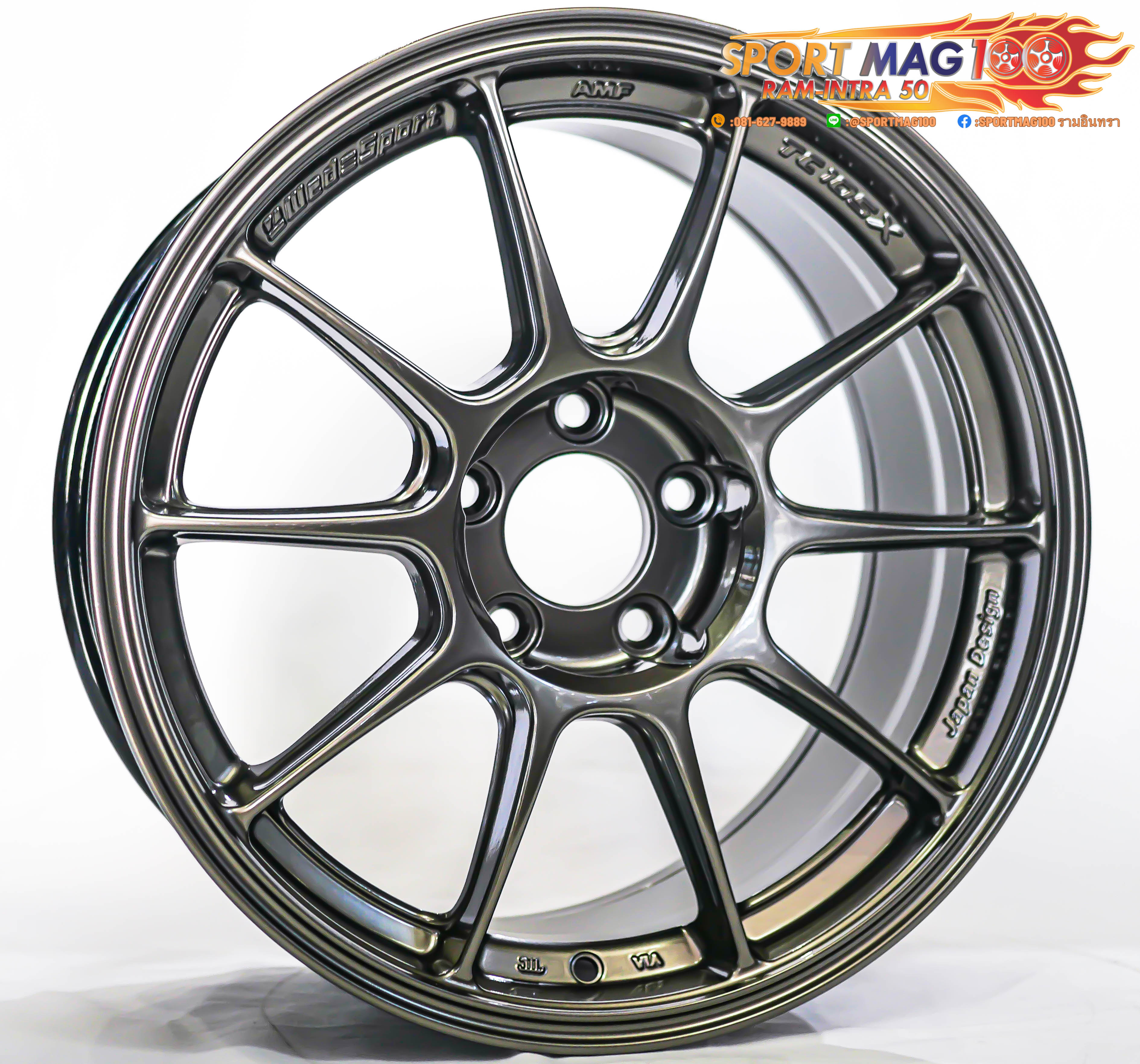 ล้อแม็ก  ล้อแม็กใหม่เบา Flowforming AOW TC105X 5รู114 ET32 สีEJ-Titan 8.5-17นิ้ว 