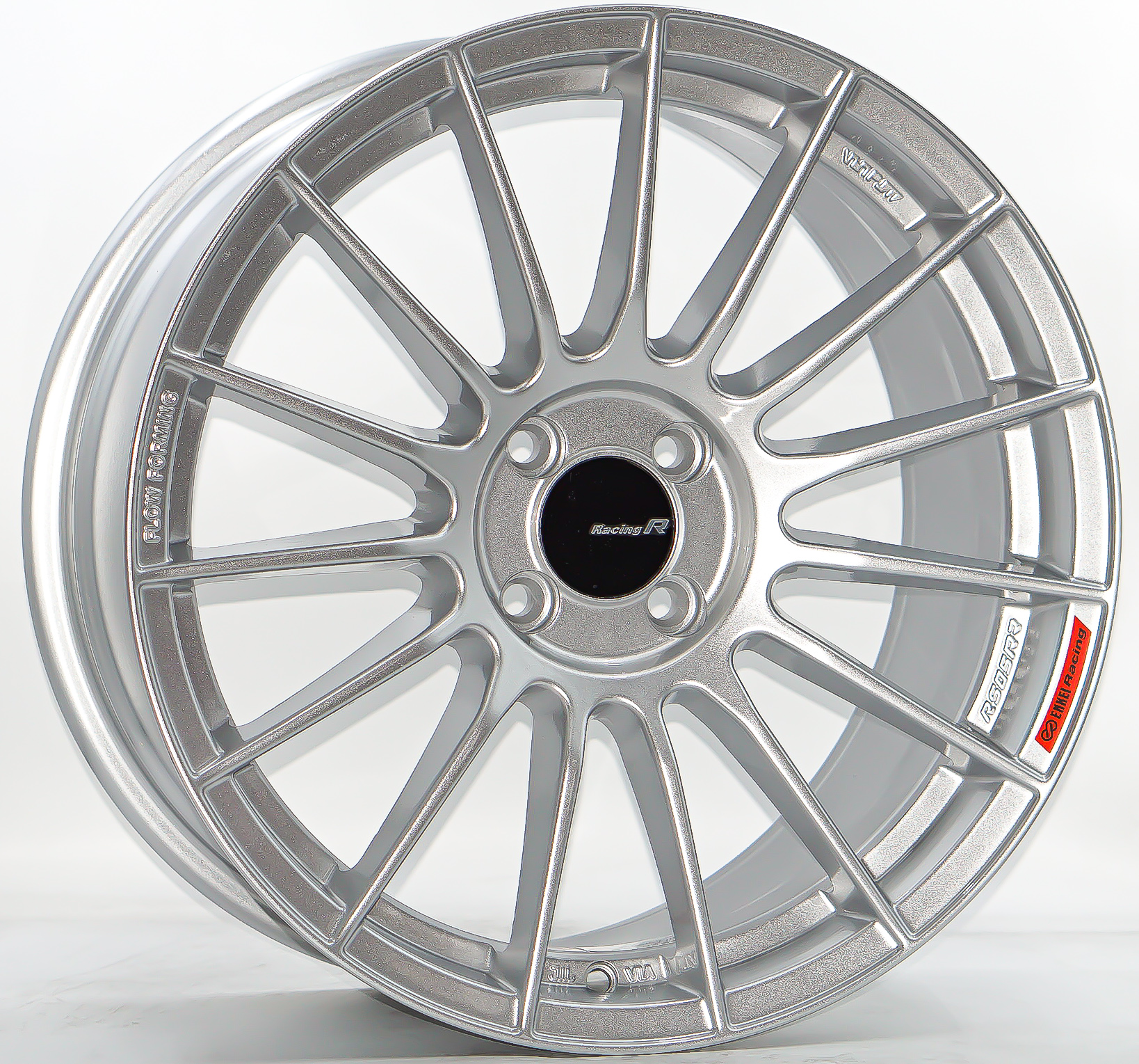 ล้อแม็ก ล้อแม็กใหม่เบา FlowForming RS05RR 4รู100 ET35 สีซิลเวอร์ 8-17นิ้ว
