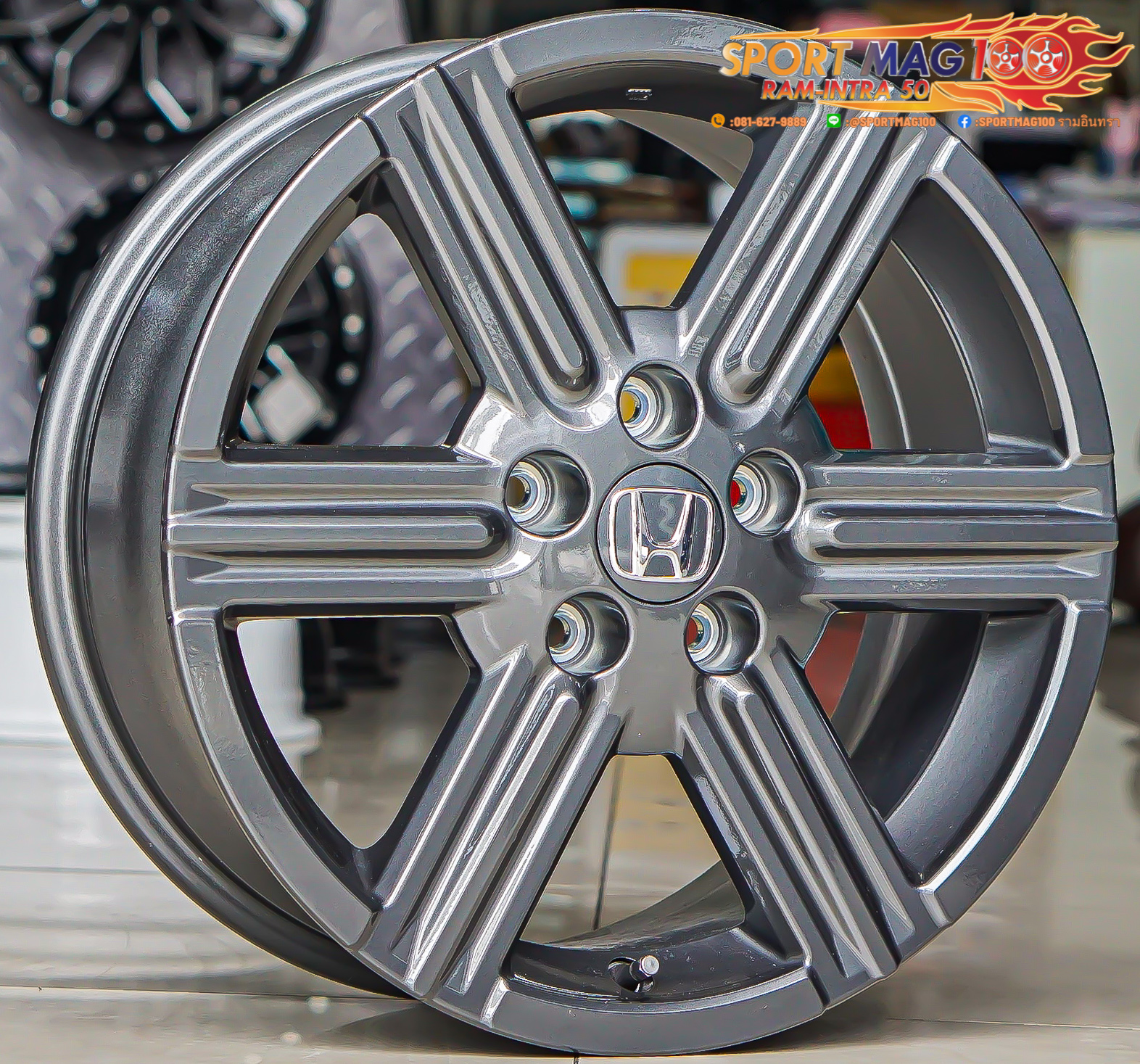 ล้อแม็ก ล้อแม็กป้ายแดง Honda HRV 5รู114 แมทกัน 7-17นิ้ว(รามอินทรา-ลาดพร้าว)