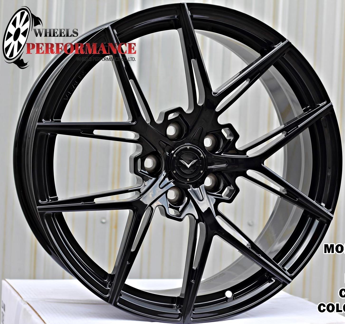 ล้อแม็ก ล้อแม็ก Forged V-Racing VRF503 5รู114/112 ET35 ดำแวว กว้าง8.5 ขอบ19นิ้ว 
