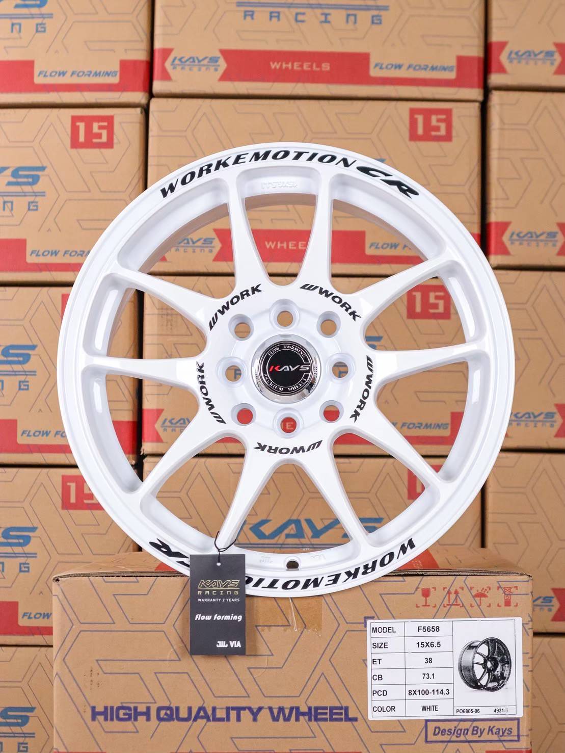 ล้อแม็ก CR-Kai 4รู100 ET35 สีขาว กว้าง7 ขอบ15นิ้ว ล้อแม็ก CR-Kai 4รู100 ET35 สีขาว กว้าง7 ขอบ15นิ้ว