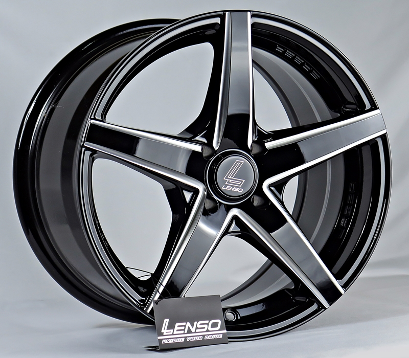 ล้อแม็ก ล้อแม็กใหม่ Lneso JagerSABER 4รู100 ดำมิลลิ่ง 7.5-17นิ้ว