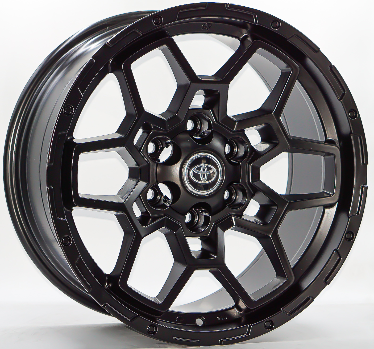 ล้อแม็ก ล้อแม็ก Toyota HR2601 6รู139.7 ET10 ดำด้าน กว้าง9 ขอบ18นิ้ว 