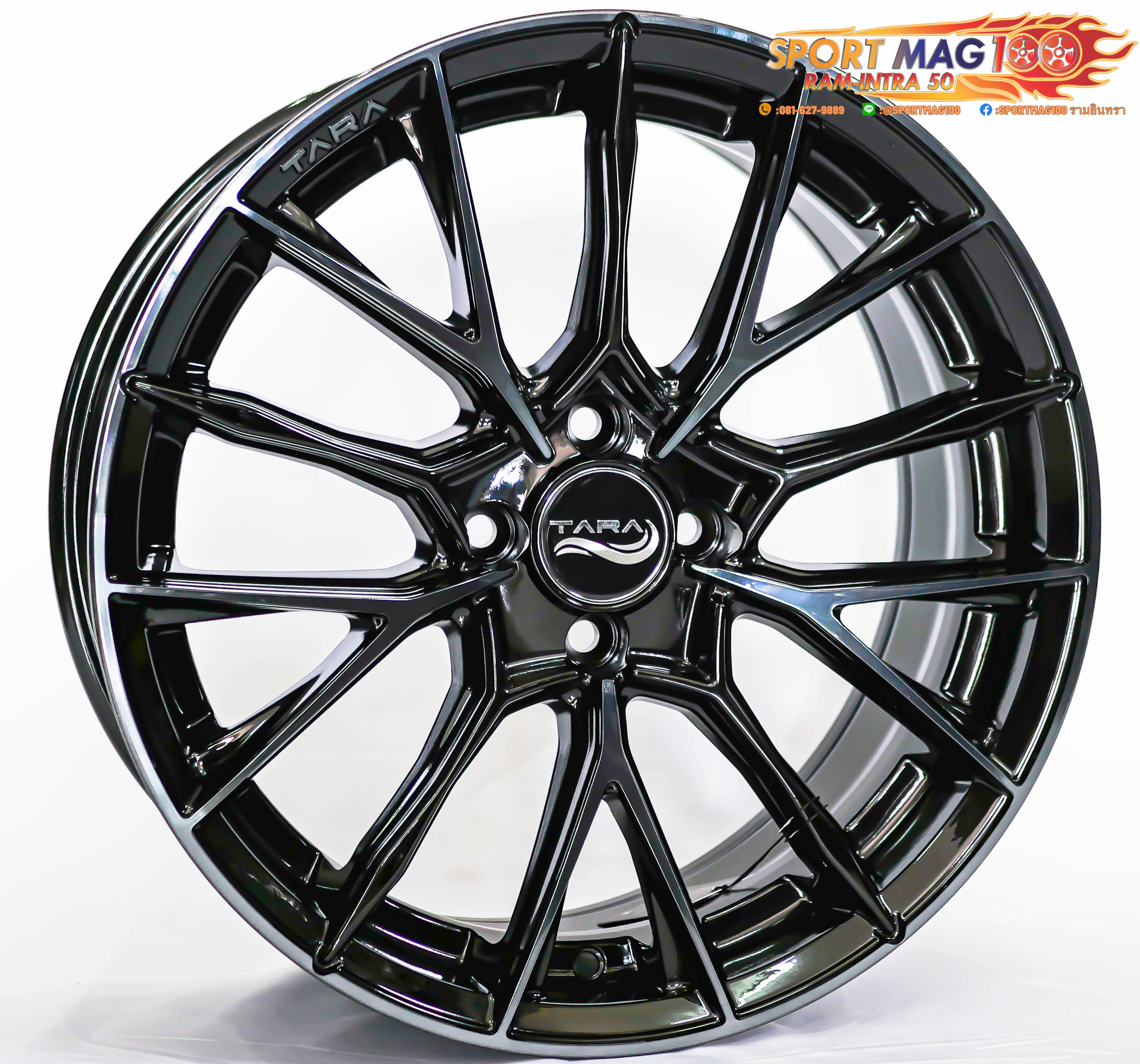 ล้อแม็กใหม่เบาหรู FlowForming KC Tara 4รู100 ET38 ดำแลคดำ 7.5-17นิ้ว(8.4โล) ล้อแม็ก ล้อแม็กใหม่เบาหรู FlowForming KC Tara 4รู100 ET38 ดำแลคดำ 7.5-17นิ้ว(8.4โล)