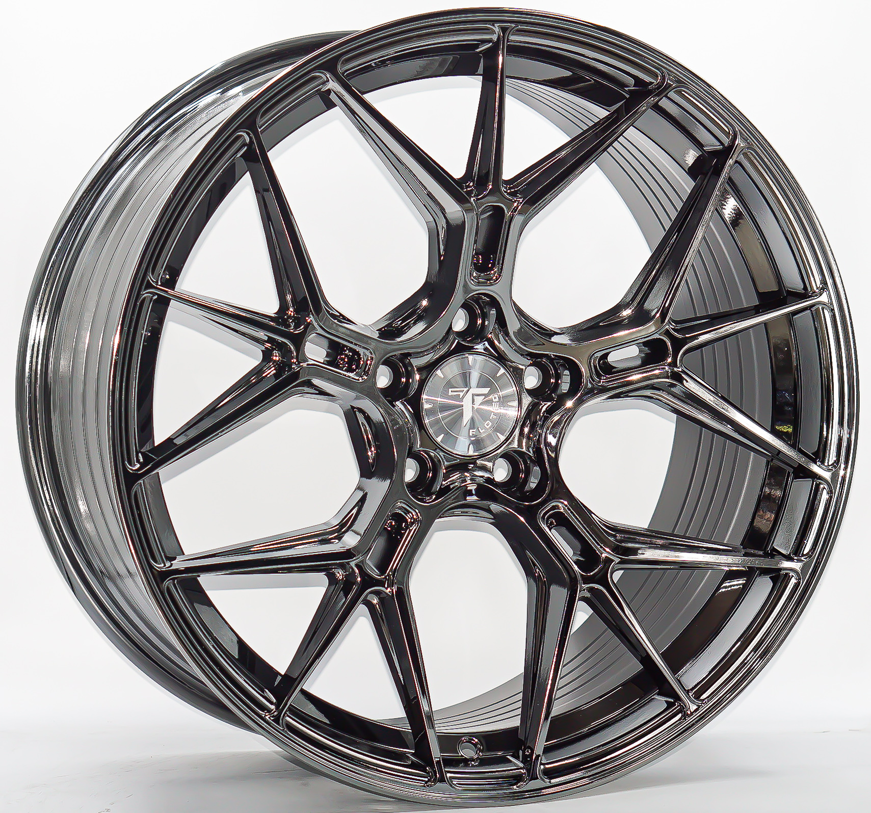 ล้อแม็ก ล้อแม็ก Flowforming Flotec F125 5รู112/114 ET42 แบล็คโคม ล้อหน้า8.5 ล้อหลัง9.5 ขอบ19นิ้ว 