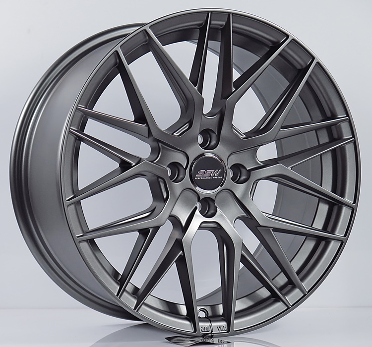 ล้อแม็ก ล้อแม็กซ์ใหม่ SSW S348 Vorsteiner 4รู100 ET38 สีเทา 8-17นิ้ว