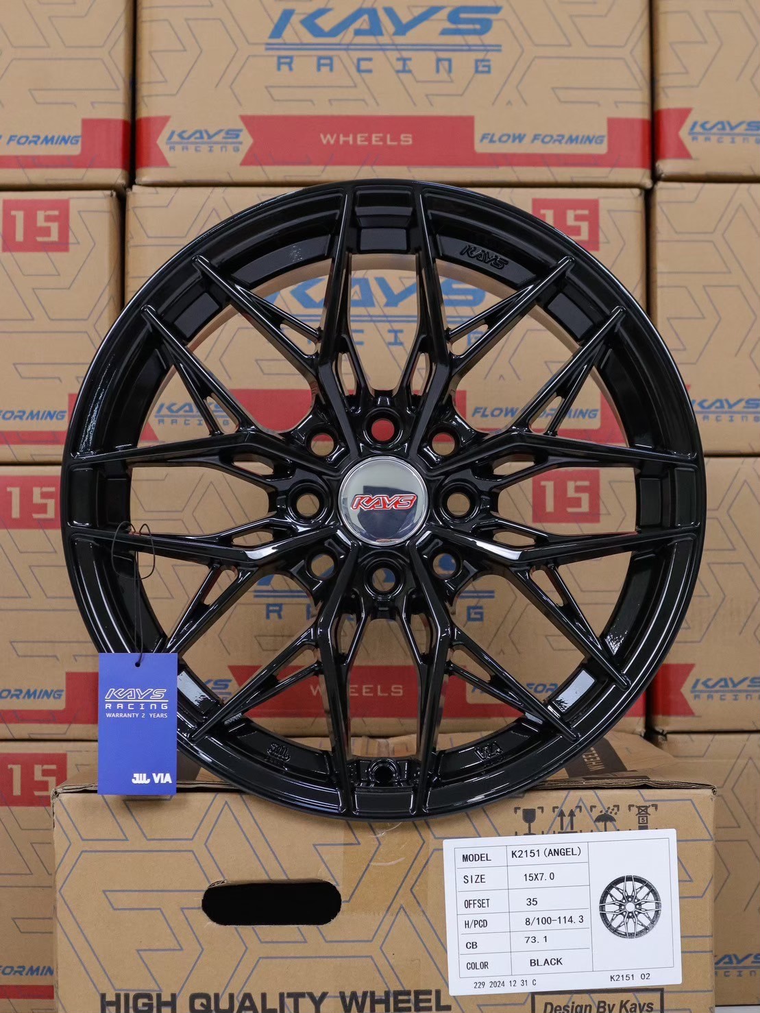 ล้อแม็ก Angel K2151 4รู100/114.3 ET35 สีดำ กว้าง7 ขอบ15นิ้ว ล้อแม็ก Angel K2151 4รู100/114.3 ET35 สีดำ กว้าง7 ขอบ15นิ้ว