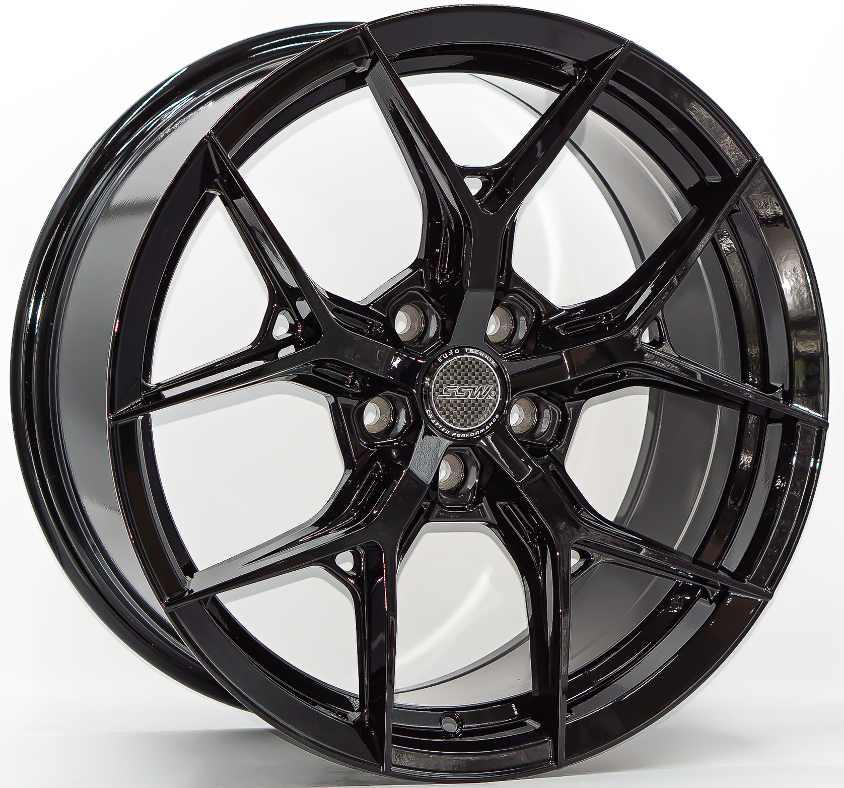 ล้อแม็ก ล้อแม็ก SSW S385 5รู114 ET38 ดำแวว กว้าง8.5 ขอบ18นิ้ว