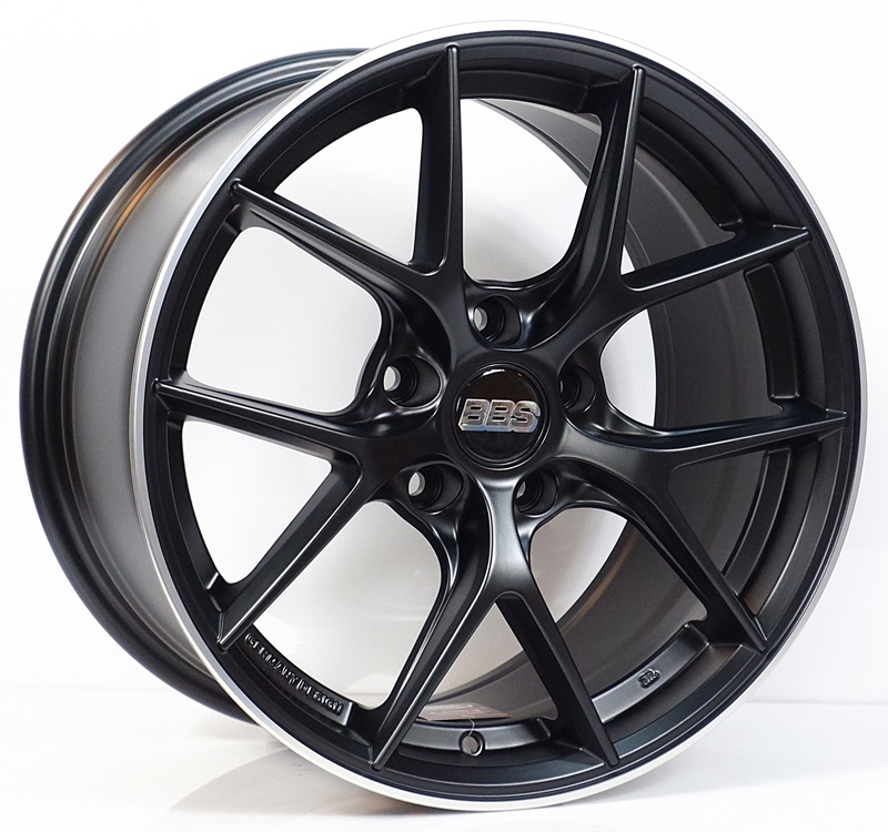 ล้อแม็ก ล้อแม็กใหม่เบา Flowforming CIR 5รู114 ET35 สีดำด้านขอบเงา 8.5-17นิ้ว