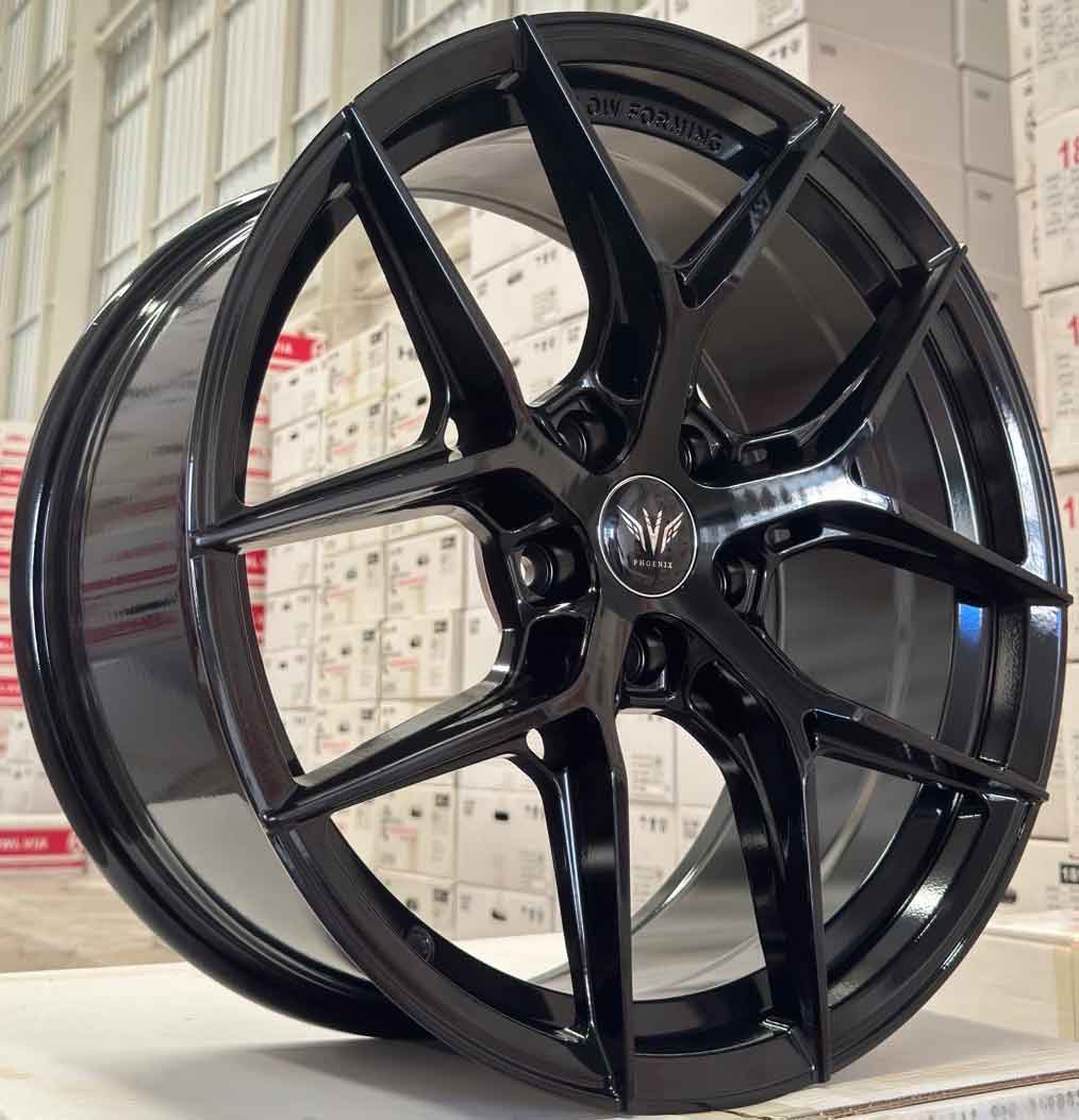 ล้อแม็ก ล้อแม็กใหม่ FlowForming WP HP083 5รู114/112 ET35 สีดำ 8.5-18นิ้ว 