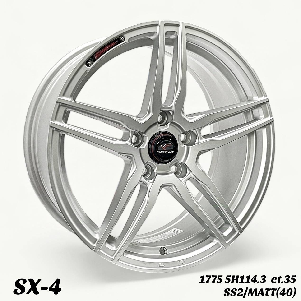 ล้อแม็ก  ล้อแม็กใหม่ Yachiyoda SX4 5รู114 ET35 ซิลเวอร์ 7.5-17นิ้ว 