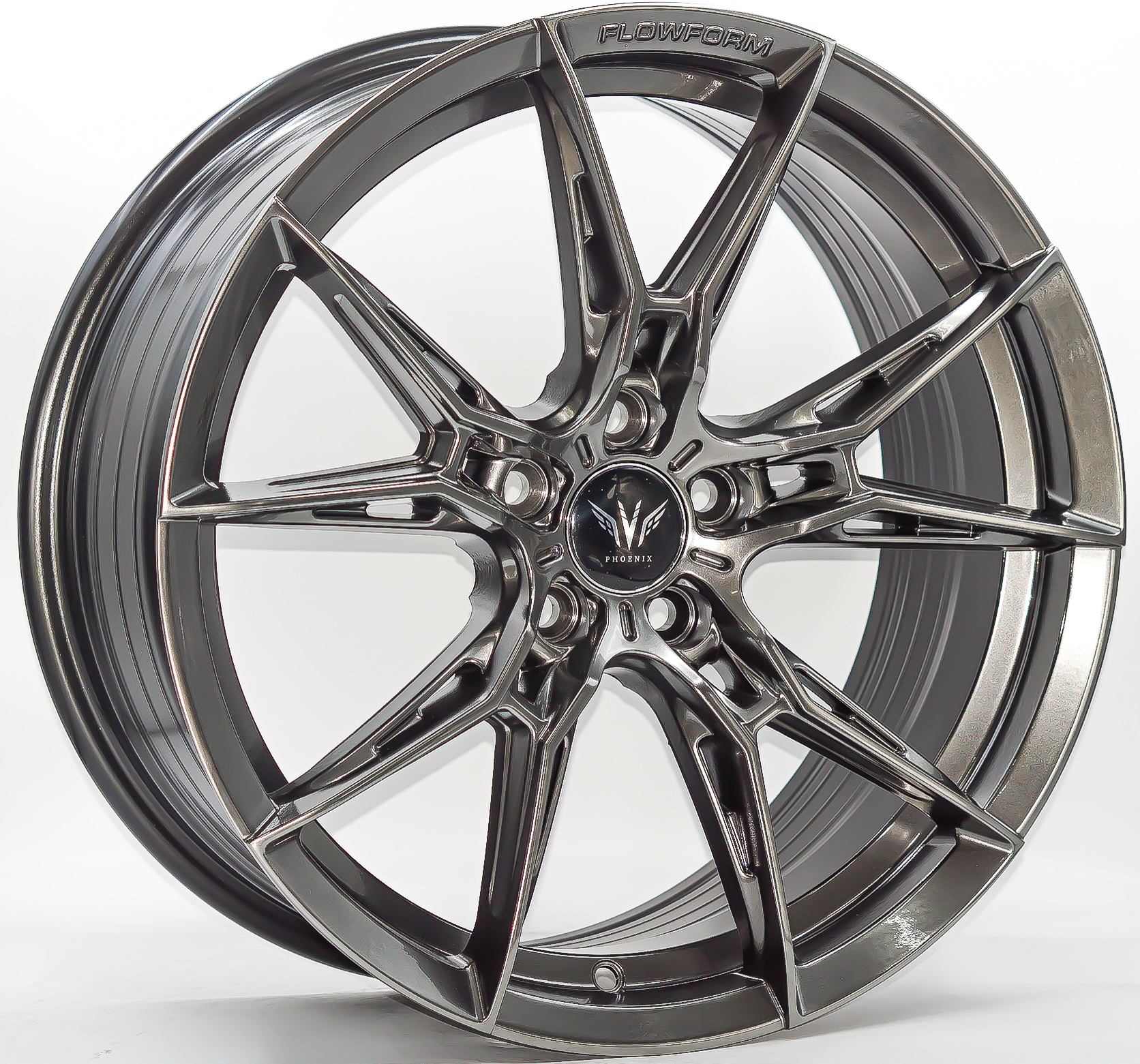 ล้อแม็ก ล้อแม็กใหม่ WP FF050 5รู114/112 ET35 สีไฮเปอร์แบล็ค กว้าง7.5 ขอบ17นิ้ว 