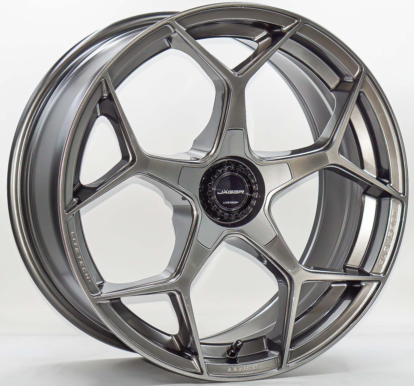 ล้อแม็ก ล้อแม็กใหม่ FlowForming Lenso Jager VAMOS5 LITETECH+ ขอบ18นิ้ว 5รู114.3 สีไฮเปอร์แบล็ค กว้าง 8.5นิ้ว ET35