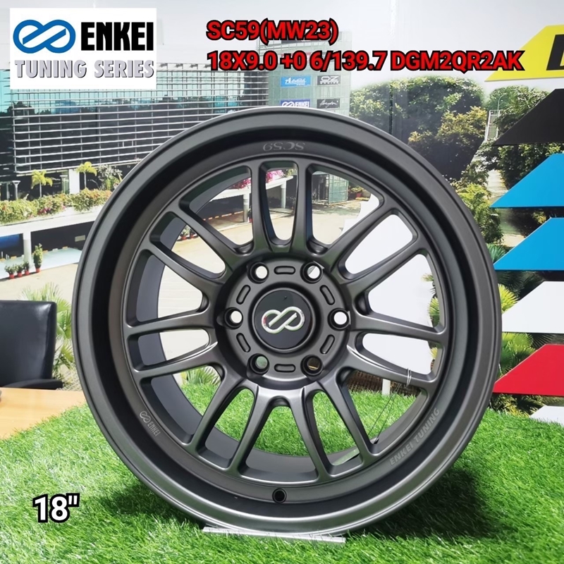 ล้อแม็ก ล้อแม็กใหม่ ENKEI SC59 6รู139.7 กว้าง9 Offset0 สีเทา ขอบ18นิ้ว
