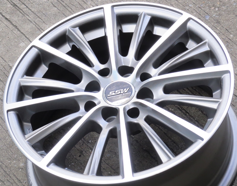 ล้อแม็กมือสอง SSW S158 ขอบ 15 กว้าง 6.5นิ้ว 4รู100-114 Offset38 สีเทาหน้าเงา(ลาดพร้าว) ล้อแม็ก ล้อแม็กมือสอง SSW S158 ขอบ 15 กว้าง 6.5นิ้ว 4รู100-114 Offset38 สีเทาหน้าเงา(ลาดพร้าว)