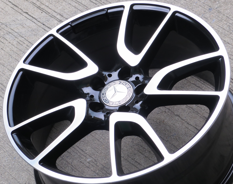 ล้อแม็ก ล้อแม็กมือสอง Benz C Class ขอบ 19 กว้าง F8 R9นิ้ว 5รู112 Offset42-45 สีดำหน้าเงา(ลาดพร้าว)