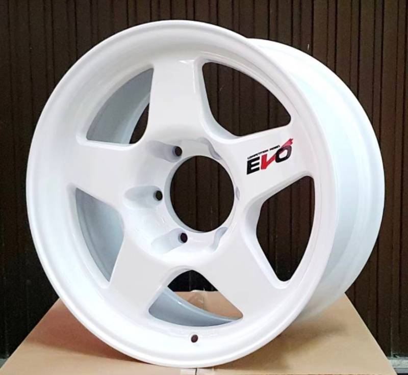 ล้อแม็ก Kspeed Evo Rally 6รู139.7 ET10 สีขาว กว้าง8 ขอบ16นิ้ว ล้อแม็ก Kspeed Evo Rally 6รู139.7 ET10 สีขาว กว้าง8 ขอบ16นิ้ว