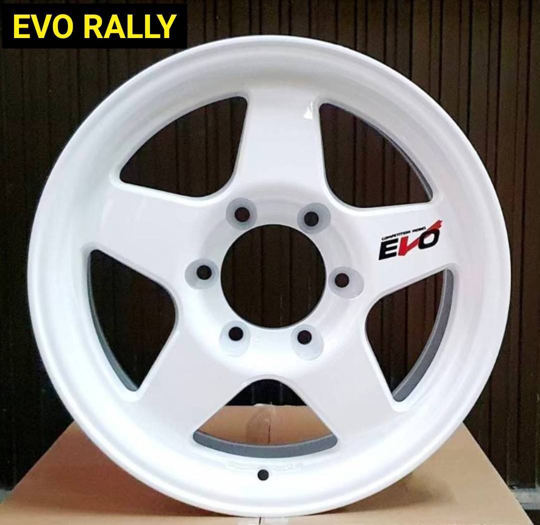 ล้อแม็ก ล้อแม็ก Kspeed Evo Rally 6รู139.7 ET10 สีขาว กว้าง8 ขอบ16นิ้ว