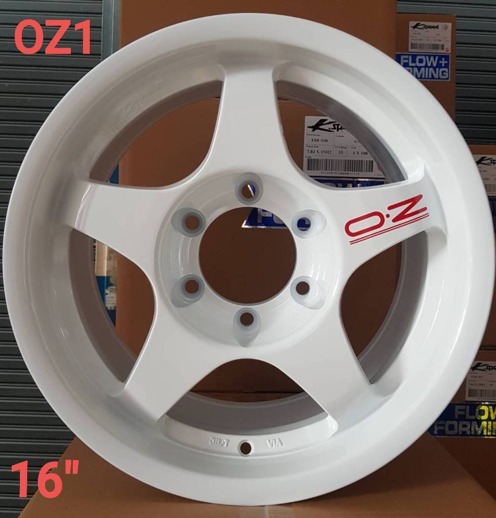 ล้อแม็ก ล้อแม็ก Kspeed OZ 6รู139.7 ET10 สีขาว กว้าง8 ขอบ16นิ้ว