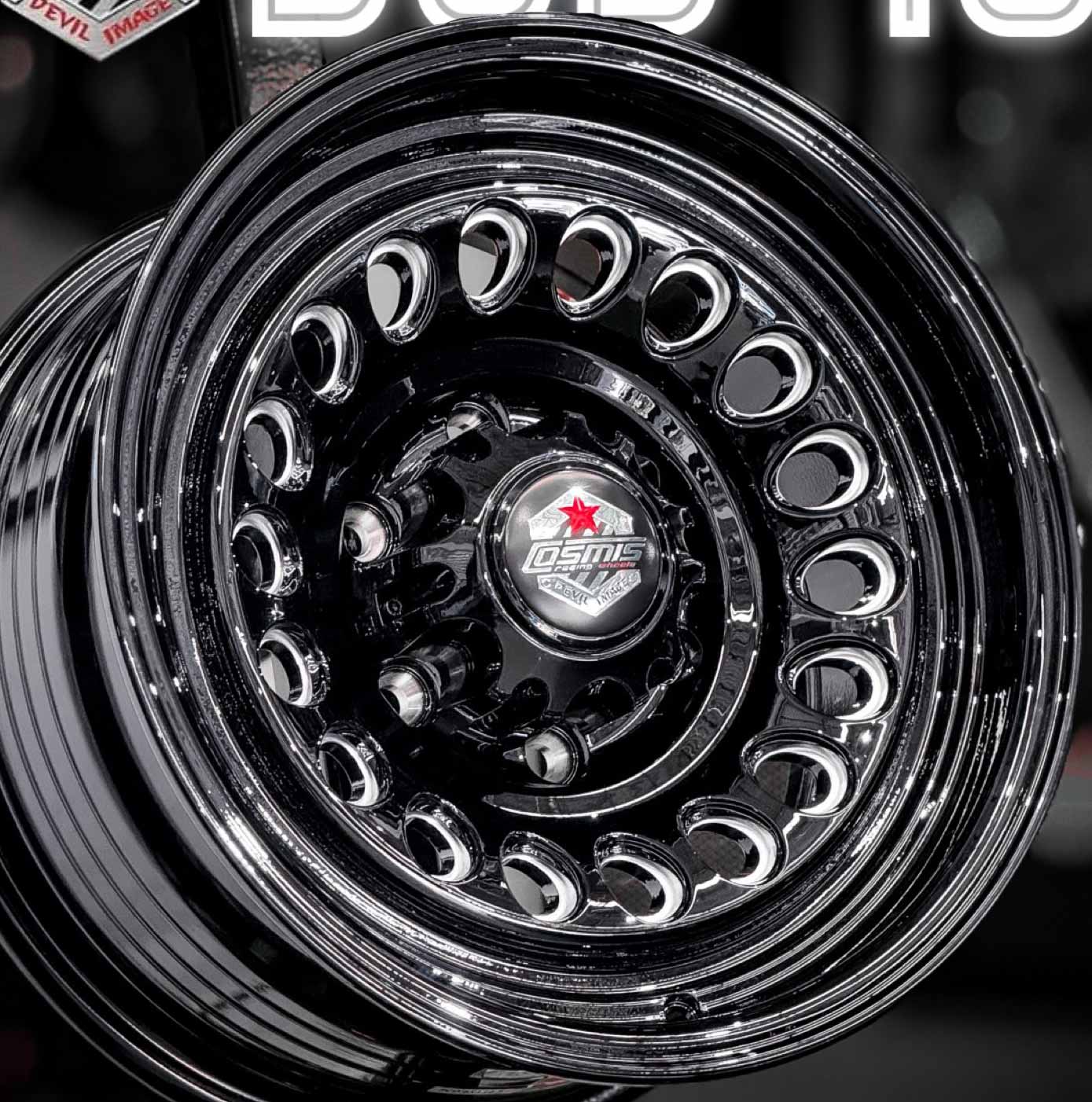 ล้อแม็ก ล้อแม็ก Cosmis Devil Dub-18 6รู139.7 ET0 ดำมิลลิ่ง กว้าง8 ขอบ16นิ้ว