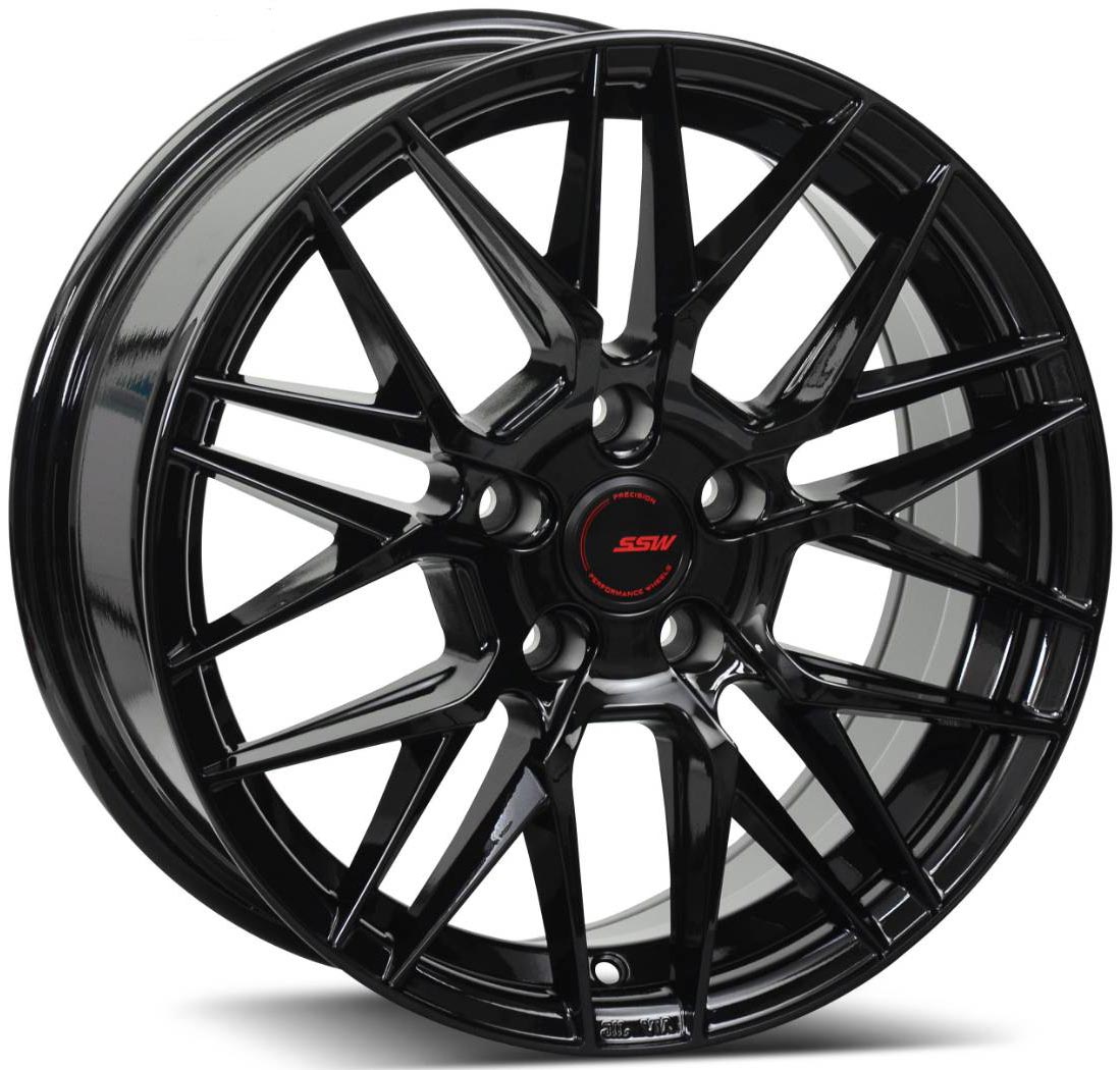 ล้อแม็ก ล้อแม็กใหม่ SSW Vorsteiner S348 ขอบ 16นิ้ว กว้าง 7นิ้ว 5รู108 ET35 ดำแวว