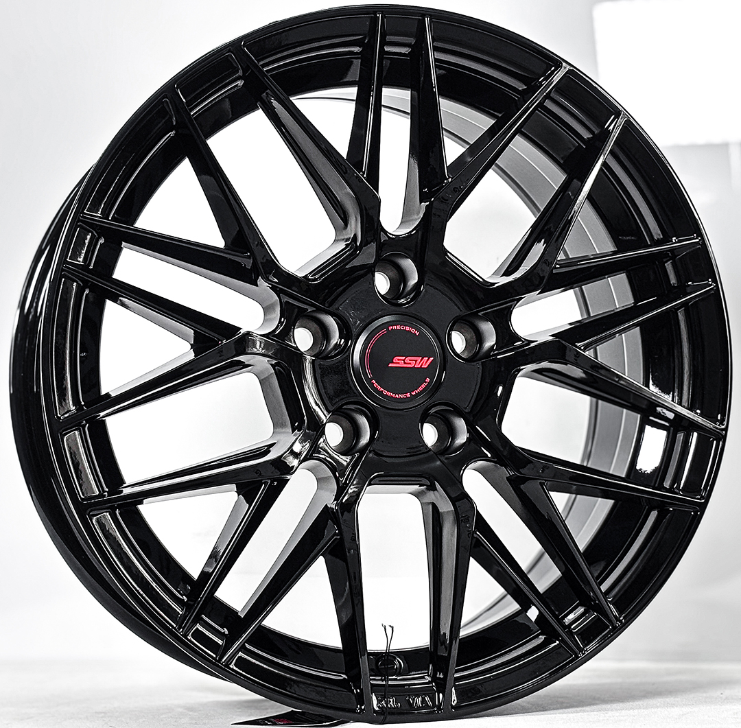 ล้อแม็ก ล้อแม็ก SSW S348 Vorsteiner ขอบ16นิ้ว กว้าง7นิ้ว 5รู108 ET35 สีดำเงา